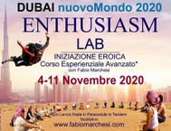 ENTHUSIASM LAB DUBAI nuovoMondo 4 - 11 NOVEMBRE 2020 ANTICIPO QUOTA ISCRIZIONE